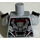 LEGO Medium Stone Gray Falcon with Gray Suit and Dark Red Wings Minifig Torso (973 / 76382)