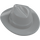 LEGO Medium Stone Gray Fedora Hat (61506 / 88410)