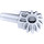 LEGO Medium Stone Gray Gear with 12 Teeth and Axle (24014)