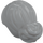 LEGO Medium Stone Gray Hair with Knot Bun and Center Parting (13251)