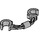 LEGO Medium Stone Gray Handcuffs (Short) (61482 / 97927)