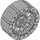 LEGO Medium Stone Gray Hard Plastic Wheel Ø56 x 22 with Spokes (55817 / 61745)