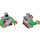 LEGO Mittleres Steingrau Hedwig Minifig Torso (973 / 76382)