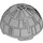 LEGO Medium Stone Gray Hemisphere 11 x 11 with Studs on Top and Death Star Indentation (Lower Half) (98115)