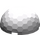 LEGO Medium Stone Gray Hemisphere 4 x 4 with Ripples (30208 / 71967)