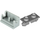 LEGO Gris piedra medio Hinge Brick 1 x 2 Assembly