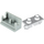 LEGO Medium Stone Gray Hinge Brick 1 x 2 with White Top Plate (3937 / 3938)