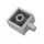 LEGO Gris pierre moyen Charnière Brique 2 x 2 Verrouillage avec 1 Finger Verticale avec trou d&#039;axe (30389 / 49714)