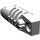 LEGO Gris pierre moyen Charnière Cylindre 1 x 3 Verrouillage avec 1 Stub et 2 Stubs sur Ends (sans trou) (30554)