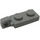 LEGO Gris pierre moyen Charnière assiette 1 x 2 Verrouillage avec Single Finger sur Fin Verticale avec rainure inférieure (44301)