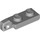 LEGO Medium Stone Gray Hinge Plate 1 x 2 Locking with Single Finger on End Vertical without Bottom Groove (44301 / 49715)