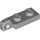 LEGO Medium Stone Gray Hinge Plate 1 x 2 Locking with Single Finger on End Vertical without Bottom Groove (44301 / 49715)