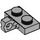 LEGO Mittleres Steingrau Scharnier Platte 1 x 2 mit Vertikale Verriegeln Stub mit unterer Nut (44567 / 49716)