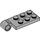 LEGO Gris pierre moyen Charnière assiette Haut 2 x 4 avec 6 Goujons et 2 trous de broches (43045)