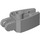 LEGO Medium Stone Gray Hinge Wedge 1 x 3 Locking with 2 Stubs, 2 Studs and Clip (41529)