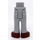 LEGO Medium steengrijs Heup met Pants met Reddish Bruin Shoes (35584 / 35642)