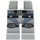 LEGO Medium Stone Gray Hips and Legs with Straps, Buckles and Knee Pads Pattern (3815)