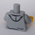 LEGO Mittleres Steingrau Hoodie Torso mit Dark rot Shirt und Gelb Hände (973 / 76382)