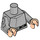 LEGO Medium Stone Gray Imperial Crewmember Minifig Torso (973 / 88585)