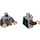 LEGO Medium Stone Gray Joey Tribbiani Minifig Torso (973 / 76382)