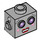 LEGO Medium Stone Gray Lady Robot Head (14558)