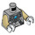 LEGO Medium Stone Gray Laval - Heavy Armor Minifig Torso (973 / 76382)