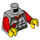 LEGO Medium Steengrijs Man in Argyle Vest Minifig Torso (973 / 76382)