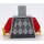 LEGO Medium Stone Gray Man in Argyle Vest Minifig Torso (973 / 76382)