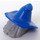 LEGO Mittleres Steingrau Mittlere Länge Haar mit Blau Floppy Witch Hut