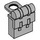 LEGO Mittleres Steingrau Minifig Rucksack Non-Opening (2524)