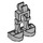LEGO Mittleres Steingrau Minifig Mechanisch Beine (30376 / 49713)