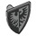 LEGO Medium Stone Gray Minifig Shield Triangular with Black and Silver Falcon (3846 / 75114)