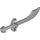 LEGO Medium Stone Gray Minifig Sword Scimitar (43887 / 48693)