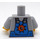 LEGO Gris pierre moyen Minifig Torse (973 / 76382)