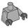 LEGO Mittleres Steingrau Minifig Torso mit Dark stone Grau Hände (76382 / 88585)