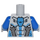 LEGO Gris piedra medio Minifigura Torso con Nexo Knights Royal Soldado Patrón con Corona (973)