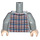 LEGO Medium steengrijs Minifiguur Torso met Shirt (973 / 76382)