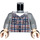 LEGO Medium steengrijs Minifiguur Torso met Shirt (973 / 76382)