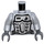 LEGO Medium Stone Gray Minifig Torso with Silver Armor (76382 / 88585)