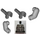 LEGO Gris pierre moyen Minifig Torse avec Argent Armor (76382 / 88585)