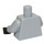 LEGO Medium Stone Gray Minifig Torso with White Fur (973)