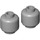 LEGO Medium Stone Gray Minifigure Head (Recessed Solid Stud) (3274 / 3626)