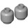 LEGO Medium Stone Gray Minifigure Head (Safety Stud) (3626 / 88475)