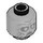 LEGO Medium Stone Gray Minifigure Head with Decoration (Recessed Solid Stud) (3274 / 104992)