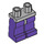 LEGO Medium Steengrijs Minifigure Heupen met Dark Purple Poten (73200 / 88584)