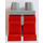 LEGO Medium Steengrijs Minifigure Heupen met Rood Poten (73200 / 88584)