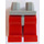 LEGO Medium steengrijs Minifiguur Heupen met Rood Poten (73200 / 88584)