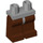 LEGO Gris pierre moyen Minifigure Les hanches avec Reddish Brown Jambes (73200 / 88584)