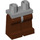 LEGO Medium Stone Gray Minifigure Hips with Reddish Brown Legs (73200 / 88584)