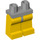LEGO Medium Steengrijs Minifigure Heupen met Geel Poten (73200 / 88584)